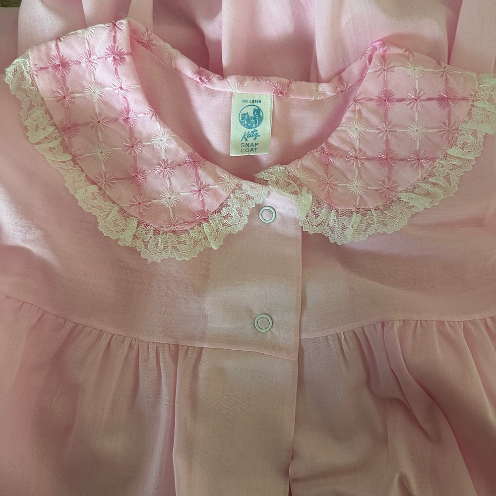 vintage 60s Katz Snap Coat & Shift set robe & gown size medium - Picture 11 of 15